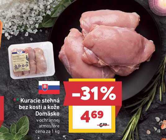Kuracie stehná bez kosti a kože 1 kg