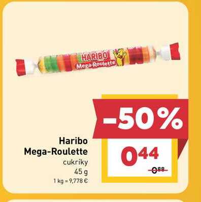 Haribo Mega-Roulette cukríky 45 g
