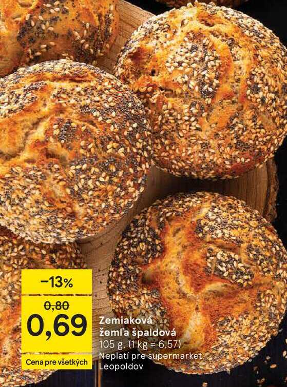 Zemiaková žemľa špaldová 105 g