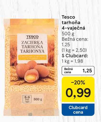 Tesco tarhoňa 4-vaječná 500 g