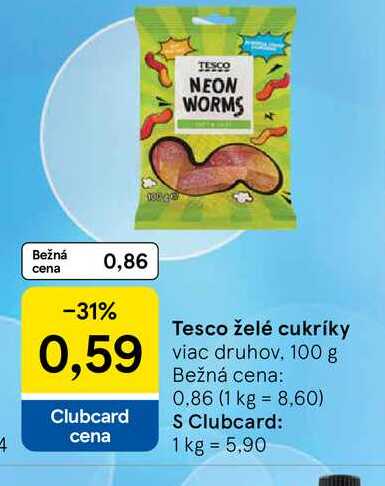 Tesco želé cukríky 100 g