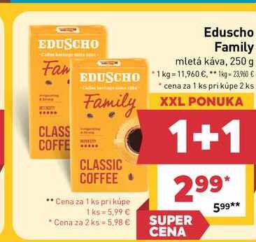 Eduscho Family mletá káva, 250 g v akcii