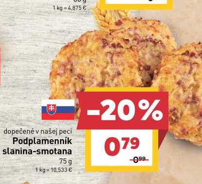 Podplamenník slanina-smotana 75g 