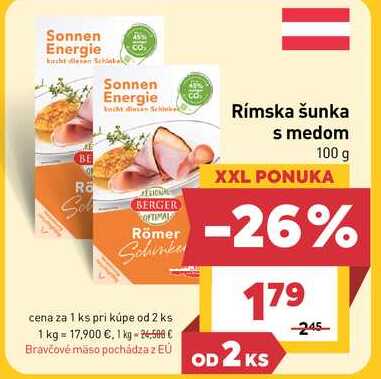 Rímska šunka s medom 100 g