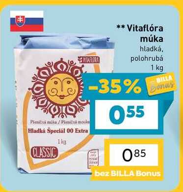 Vitaflóra múka hladká, polohrubá 1 kg