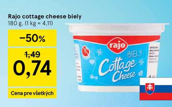Rajo cottage cheese biely 180 g