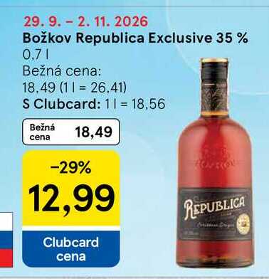 Božkov Republica Exclusive 35 % 0,7l