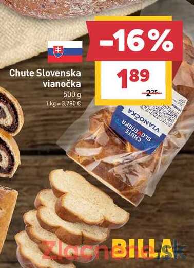 Chute Slovenska vianočka 500 g 