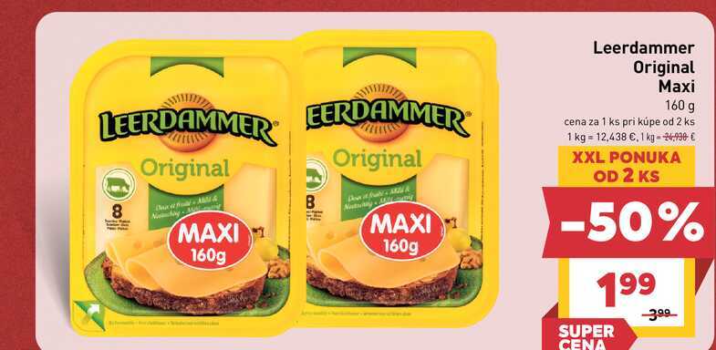 Leerdammer Original Maxi 160 g