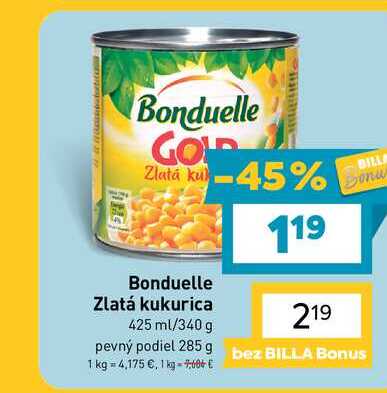 Bonduelle Zlatá kukurica 425 ml/340 g 