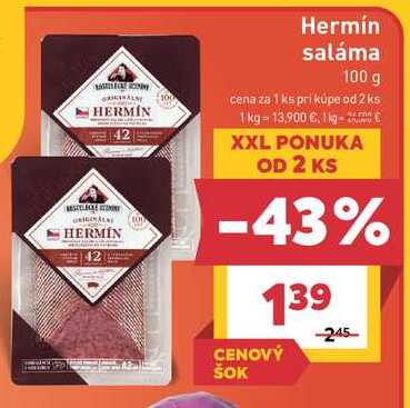 Hermín saláma 100 g
