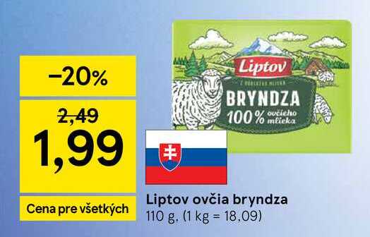 Liptov ovčia bryndza 110 g