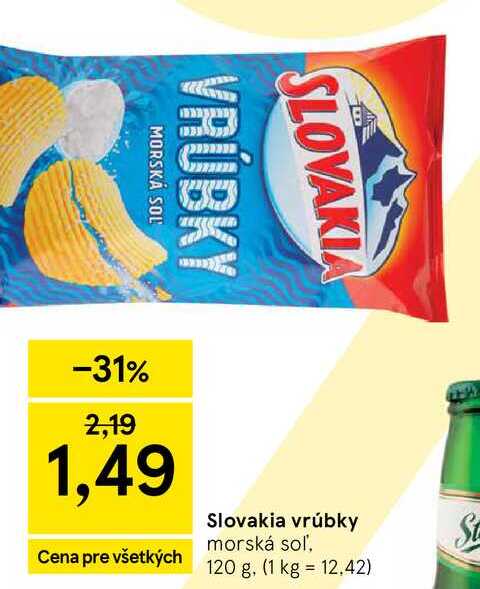 Slovakia vrúbky morská soľ, 120 g