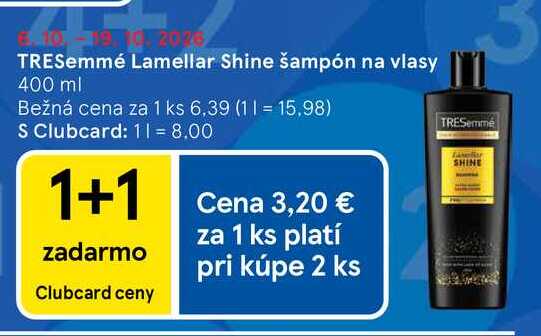 TRESemmé Lamellar Shine šampón na vlasy 400 ml