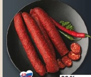 Údená klobása s jelením mäsom