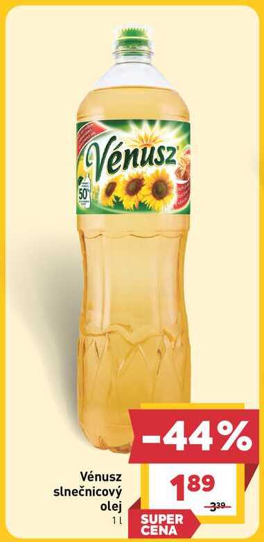 Vénusz slnečnicový olej 1l