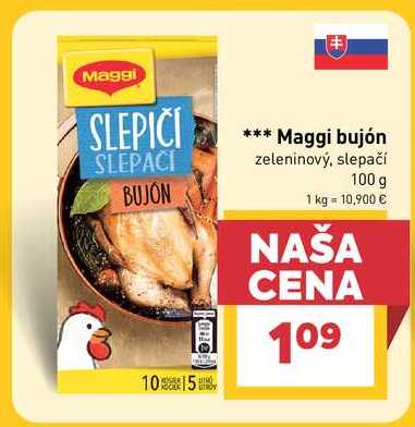 Maggi bujón zeleninový, slepačí 100 g