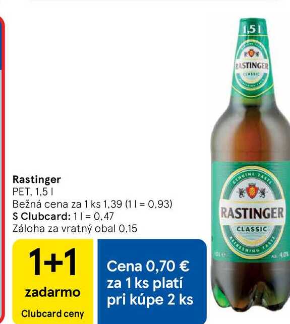 Rastinger PET 1,5 I