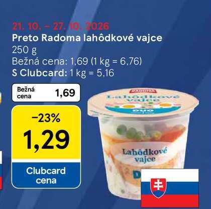 Preto Radoma lahôdkové vajce 250 g