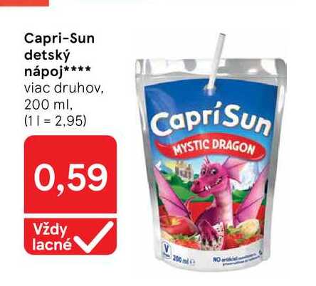 Capri-Sun detský nápoj 200 ml