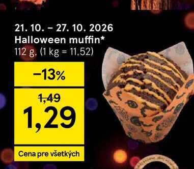 Halloween muffin 112 g