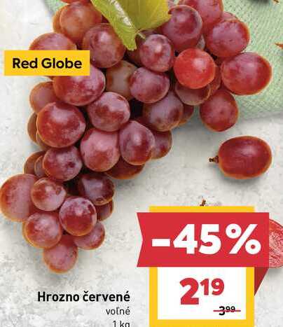 Hrozno červené voľné 1 kg 