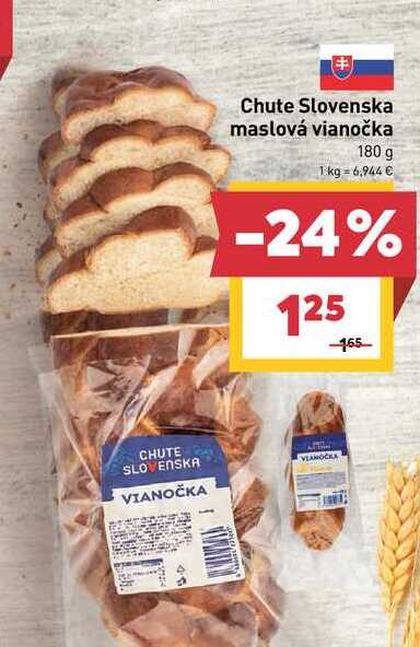 Chute Slovenska maslová vianočka 180 g