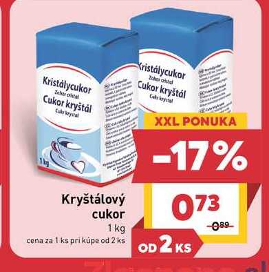 Kryštálový cukor 1 kg