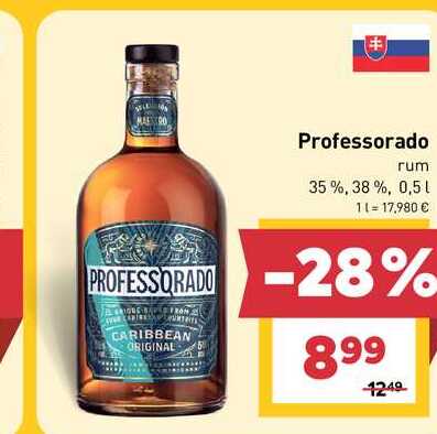 Professorado rum 35%, 38%, 0,5l