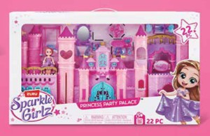 Sparkle Girlz bábika a kráľovský hrad