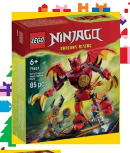 LEGO® NINJAGO® 71851 Kaiov bojový balíček s dračím oblekom