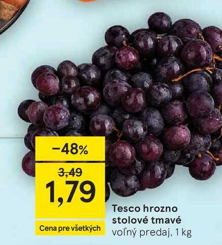 Tesco hrozno stolové tmavé 1 kg