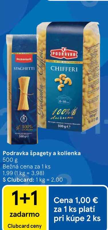 Podravka špagety a kolienka 500 g