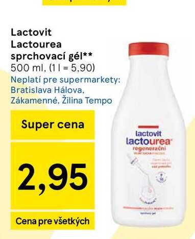 Lactovit Lactourea sprchovací gél 500 ml