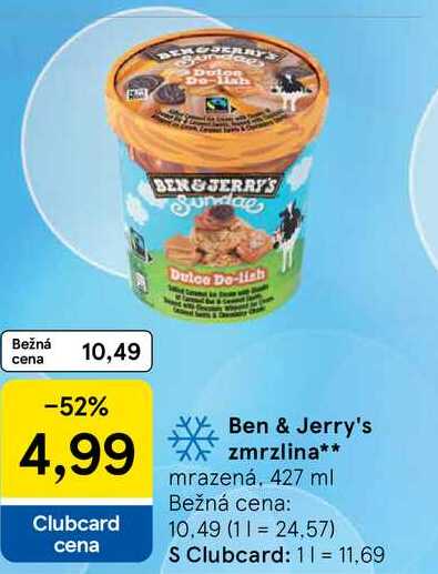 Ben & Jerry's zmrzlina mrazená, 427 ml