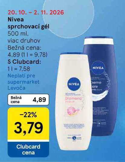 Nivea sprchovací gél 500 ml