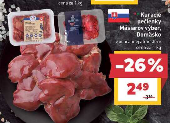 Kuracie pečienky Mäsiarov výber, Domäsko v ochrannej atmosfére cena za 1 kg