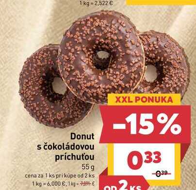 Donut s čokoládovou príchuťou 55 g