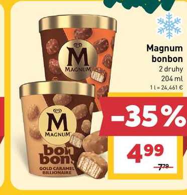 Magnum bonbon 2 druhy 204 ml